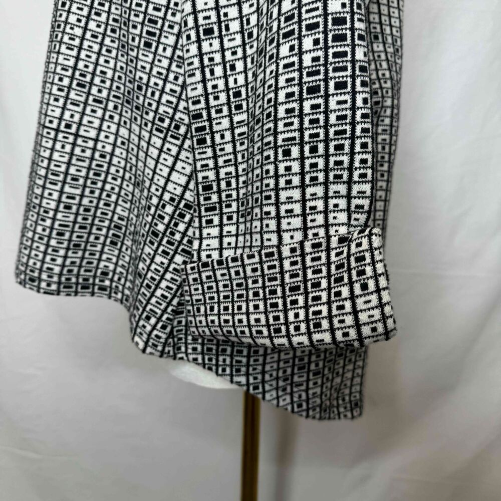 Parsley & Sage Geometric Blazer Jacket Women Small Funky 3/4 OP-ART Lagenlook - Picture 6 of 11